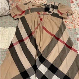 Burberry classic plaid girls dress.